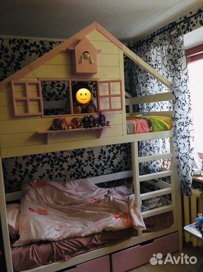 Детская кровать от 3 лет с бортиками с матрасами