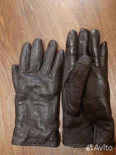 Новые перчатки женские кожаные 8 размер