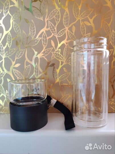 Бутылка чайная с двойным стеклом