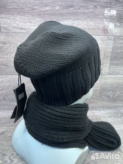 Шапка мужская вязаная из хлопка, Zetta