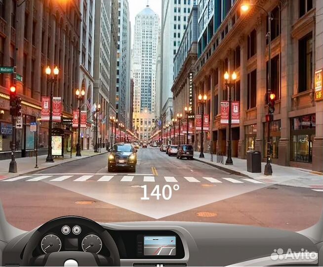 Видеорегистратор автомобильный full HD 1080P Wi-fi