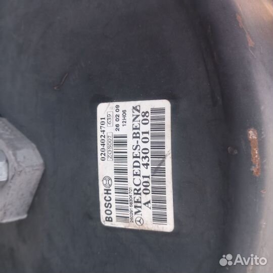Мерседес вито 639 тормозной вакумник