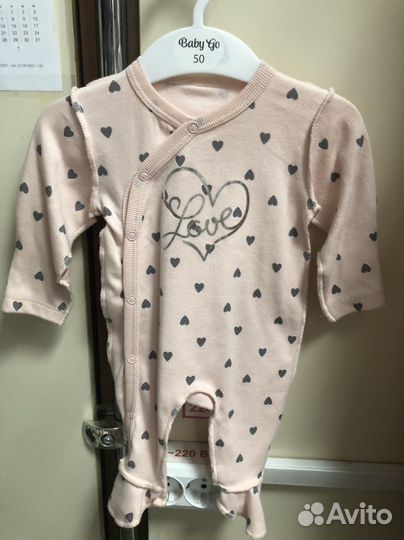 Слипы боди комбинезоны для девочки 50 см