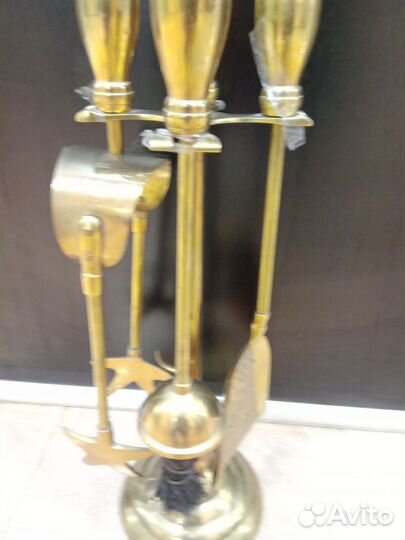 Набор для камина латунь 52см