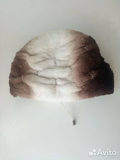 Шапка из меха кролика рекс