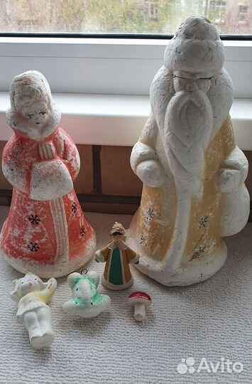 Елочные игрушки СССР из пенопласта