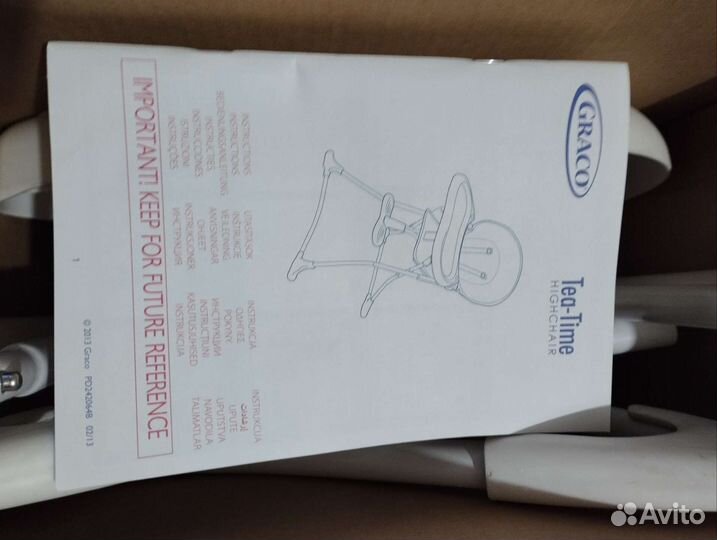 Стул для кормления Graco Tea Time до 3 лет, б/у