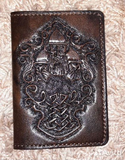 Обложка на паспорт кожаная