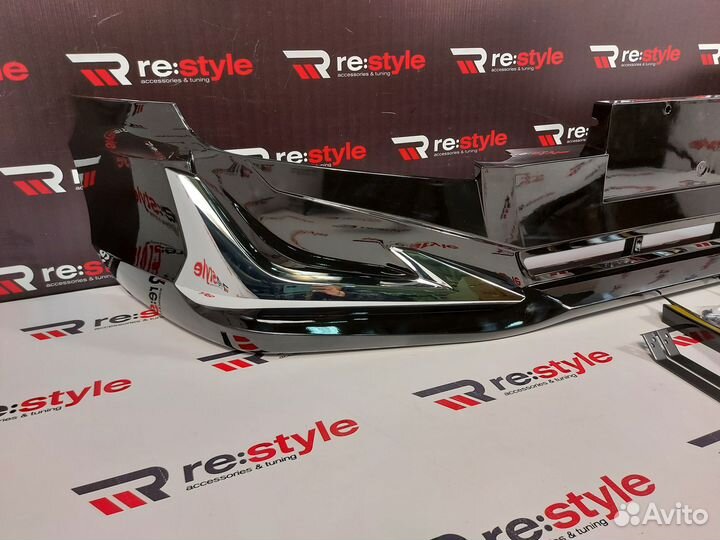 Губа передняя Toyota Land Cruiser Prado 120 Черная