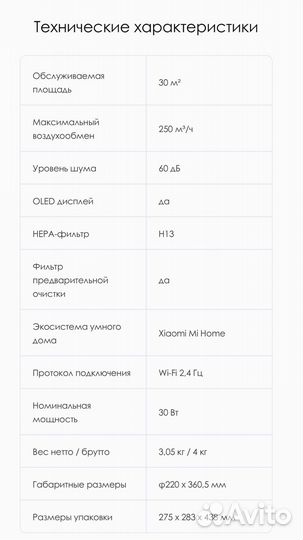 Очиститель Smartmi air purifier p1