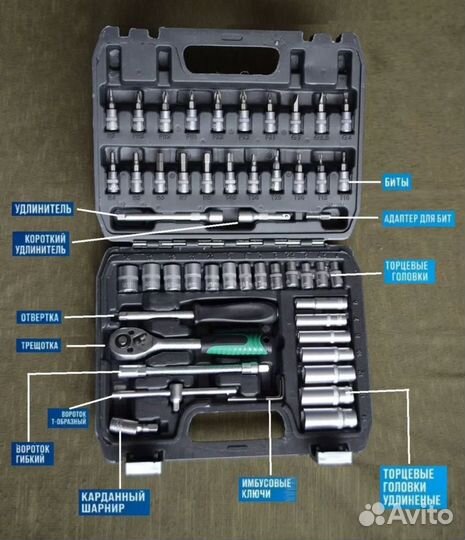 Набор инструментов для авто 53 предмета