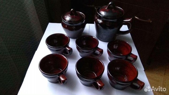 Сервиз чайный советский глиняный