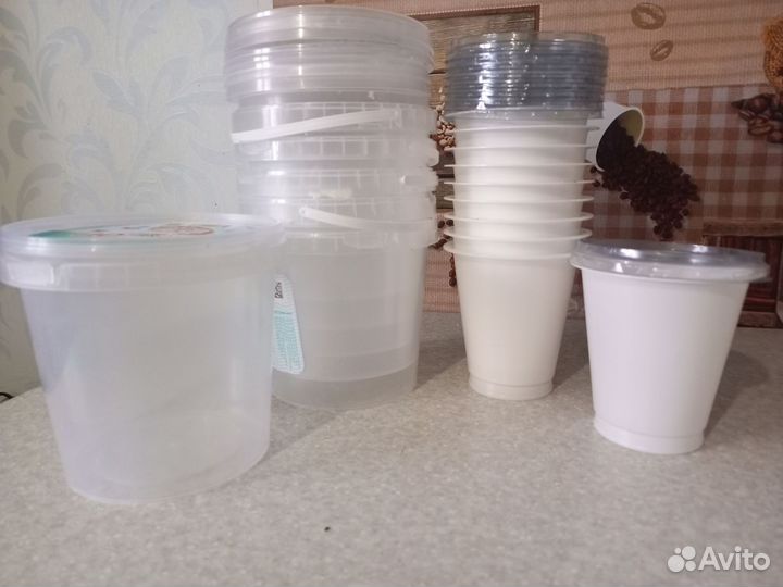 Пластиковые ведерки 1л