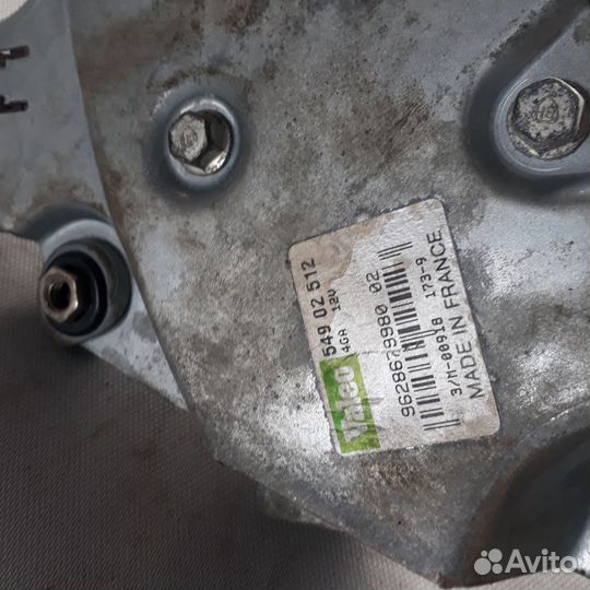 Моторчик стеклоочистителя задний Пежо 206