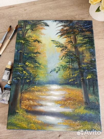 Картина осенний пейзаж