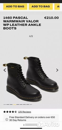 43 Dr Martens Зимние pascal 1460 оригинал ботинки