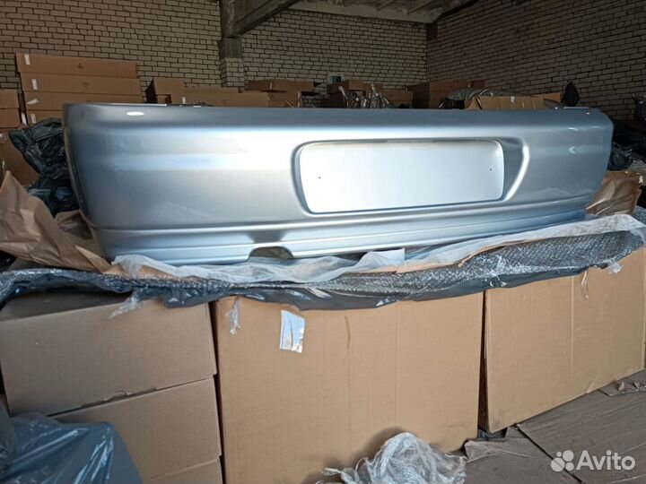 Бампер задний ваз 2112 цвет серебристый 690