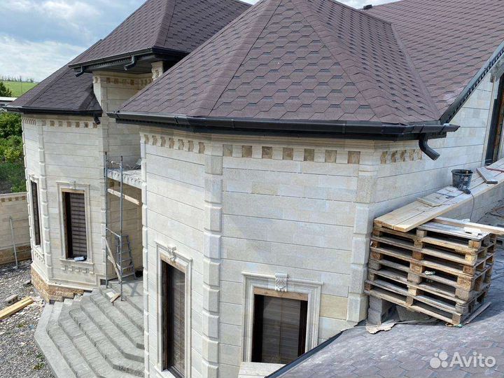 Отделка дагестанским камнем