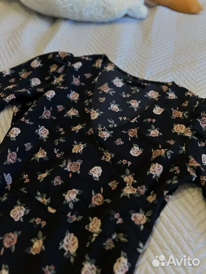 Платье с цветочным принтом