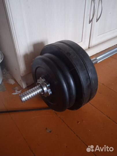 Штанга с блинами бу