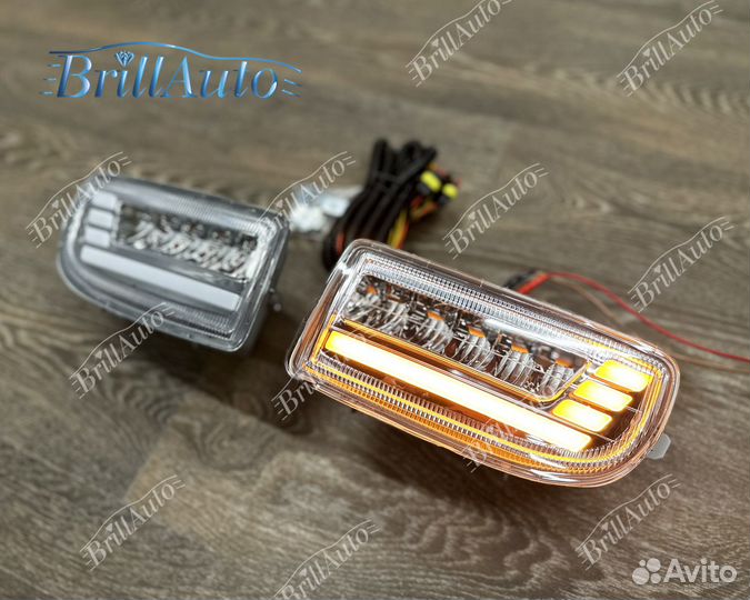 Противотуманки Land Cruiser 100 бегающие LED светл