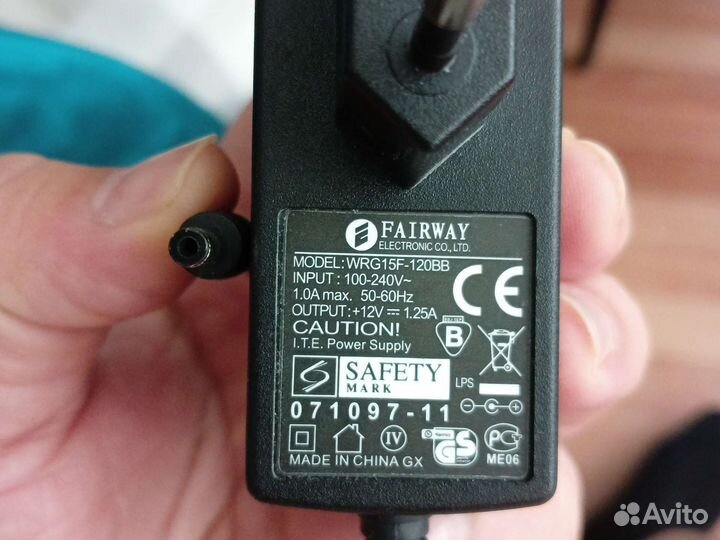 Блоки питания 5v, 9v, 12v