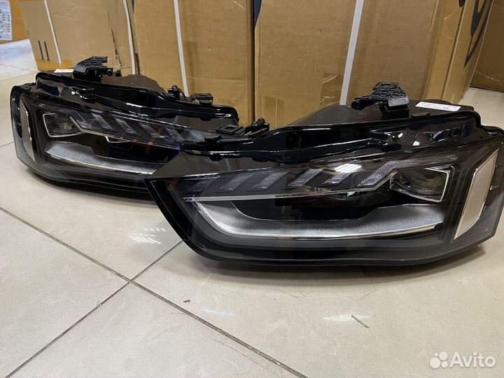 Фары для Audi A4 B8 рест Full LED Matrix стиль RS4