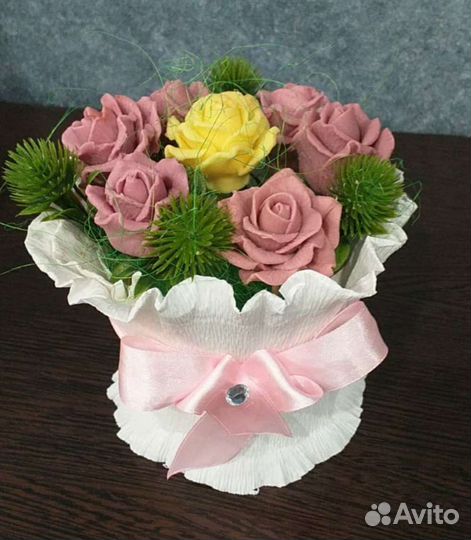 Букет цветов из мыла