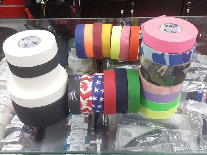 Лента для клюшки хоккейной blue sports