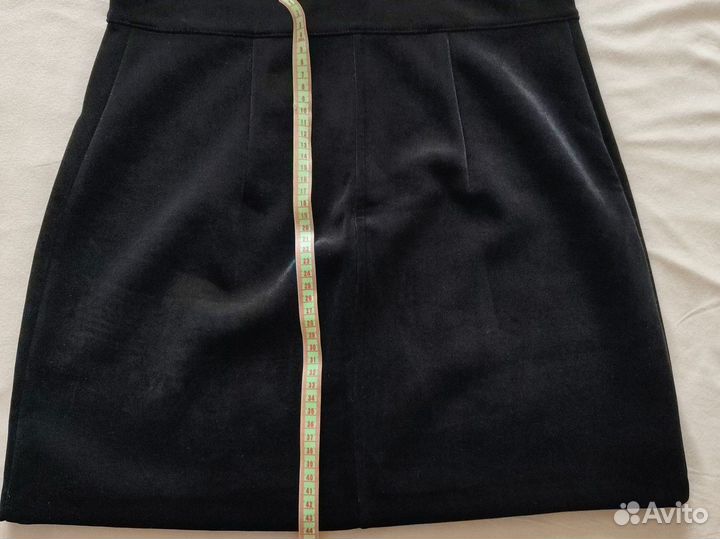 Юбка мини бархат 46 размер HM