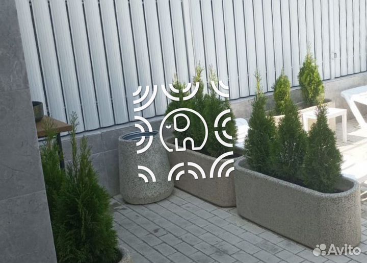 Ваза из бетона сицилия слон декор бетон