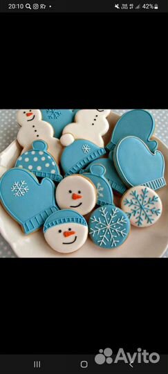 Имбирные пряники с ручной росписью