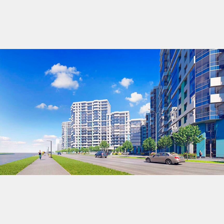 1-к. квартира, 50 м², 14/20 эт.