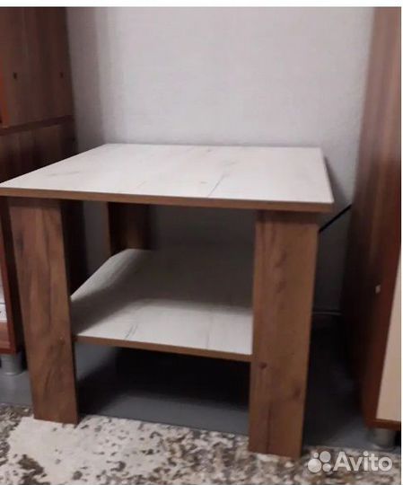 Стол журнальный Дуб крафт табачный/Дуб крафт белый