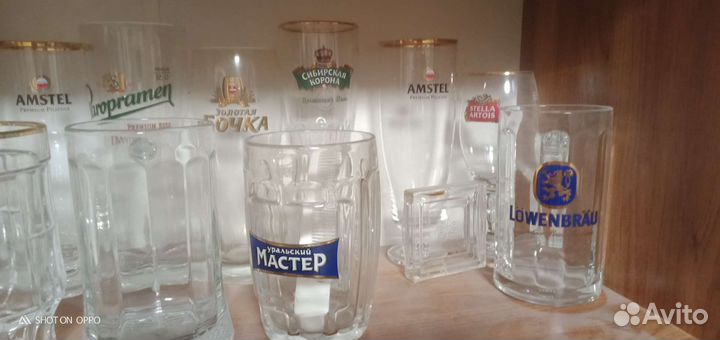Кружки бокалы пивные коллекция