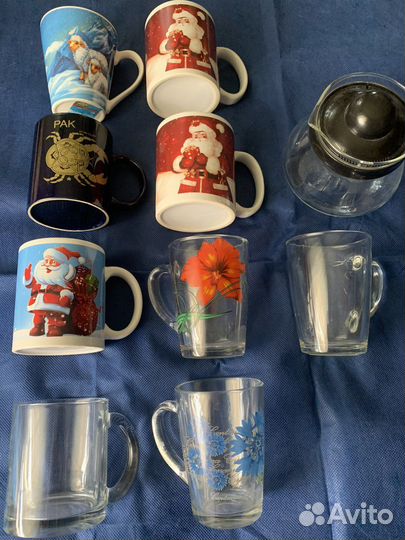 Кружки новые и бу,зав.чайник