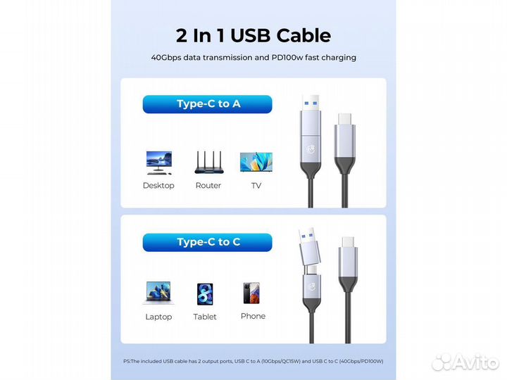 40 гбит Orico Thunderbolt 3/4/USB корпус для SSD