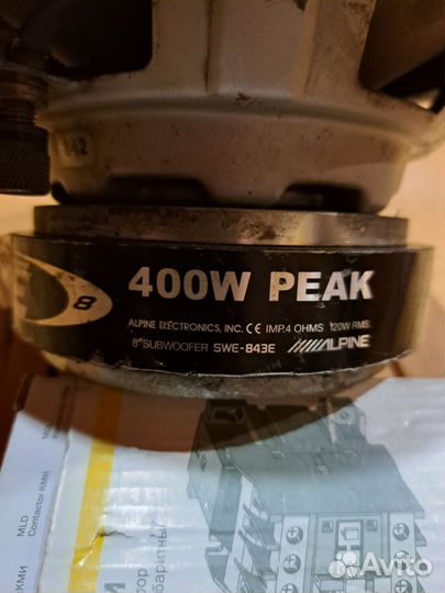 Сабвуфер alpine SWE-843E