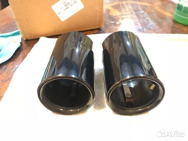 Насадки глушителя черные BMW 3 F30 F34 4 F32 F36