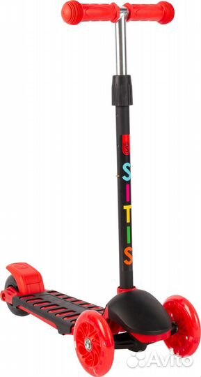 Самокат трехколесный sitis STS-S968 красный Kra565
