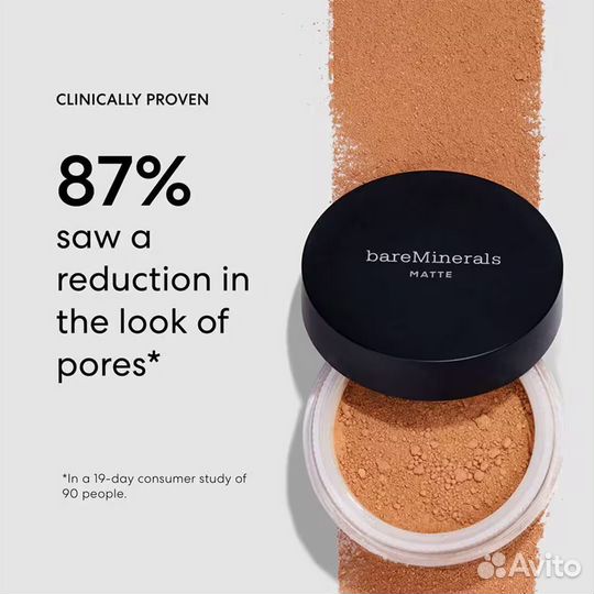 Матовая пудра-основа bareMinerals Spf 15, medium-10