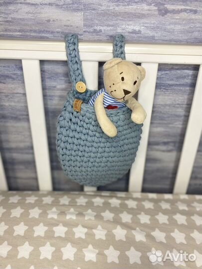 Новая подвесная корзина на кроватку ручной работы