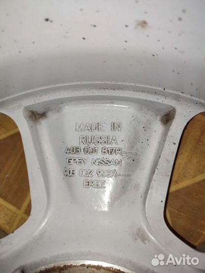 Литые оригинальные диски на Nissan Terrano 3