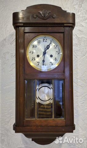 Часы настенные с боем антикварные Gustav Becker