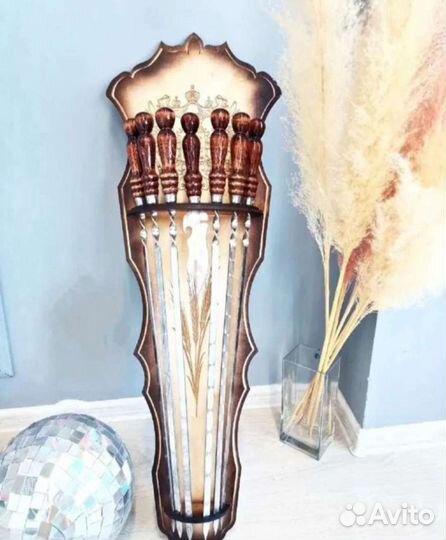 Подарочный набор шампуров на стену