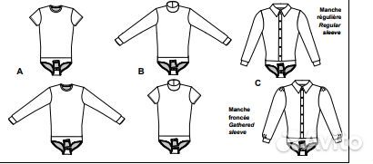Выкройка рубашка-боди