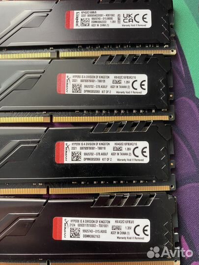 Kingston HyperX ddr4 x4 32gb 3200MHz