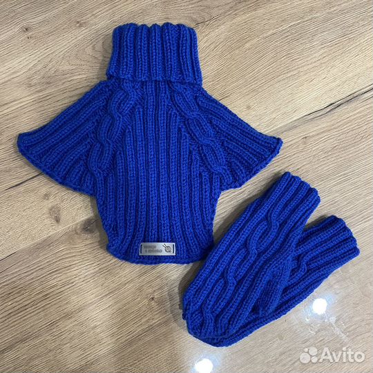 Комплект шапка и шарф варежки ручная работа