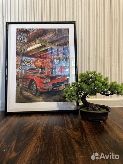 Постер-ретро автомобиль