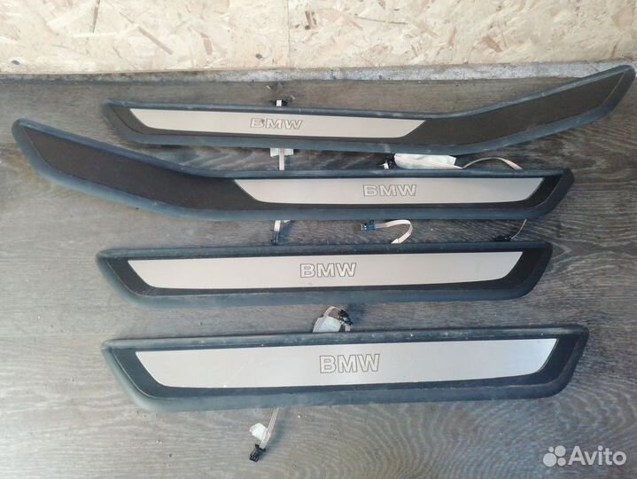 Накладки порогов с подсветкой BMW 7 F01/02